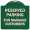 Signmission For Massage Customers Heavy-Gauge Aluminum Architectural Sign, G-1818-23946 A-DES-G-1818-23946 - alternate 1
